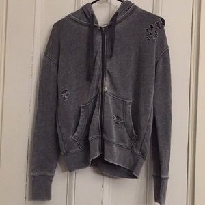Distressed Grunge Zip-up hoodie